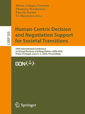 cover image of Human-Centric Decision and Negotiation Support for Societal Transitions